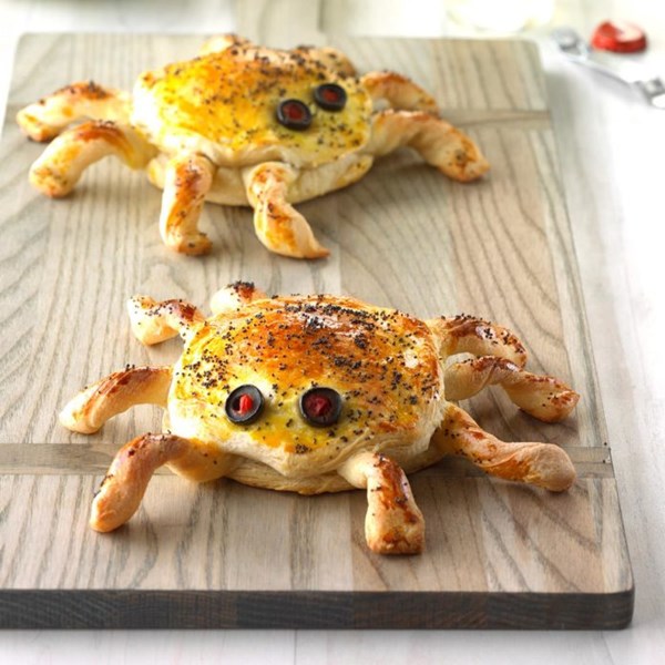 Ham & cheese spiders 