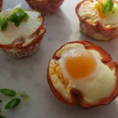 Ham & egg breakfast cups
