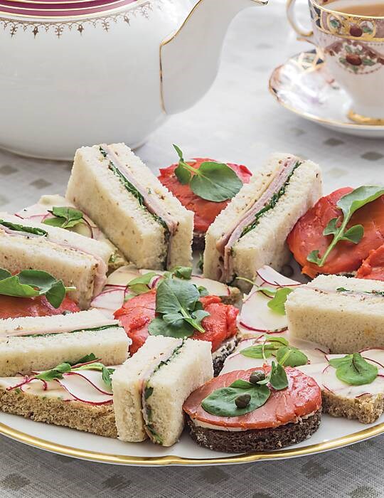 Ham & Irish cheddar tea sandwiches