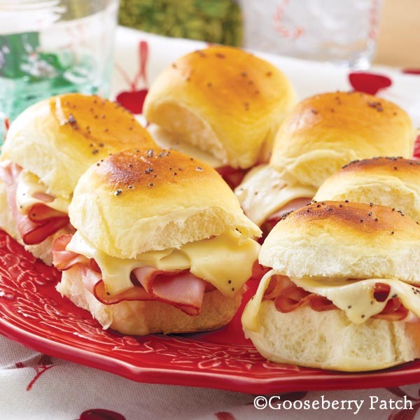 Ham & Swiss cheese rolls