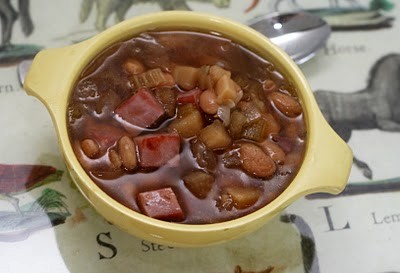 Ham & vegetable bean soup