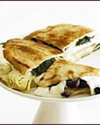 Ham and artichoke panini