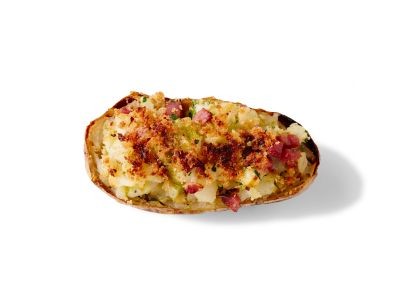 Ham and cauliflower twice-baked potatoes