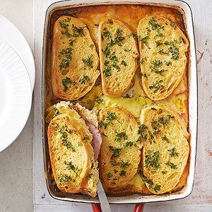 Ham and cheese brunch casserole