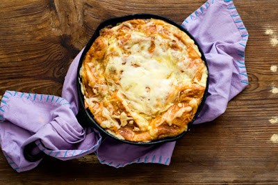 Ham and cheese croissant casserole