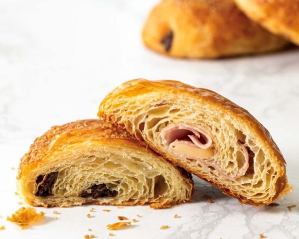 Ham and cheese croissants