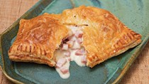 Ham and cheese puff pastries