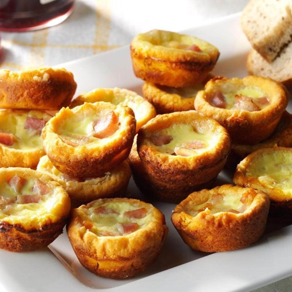 Ham and cheese quiches