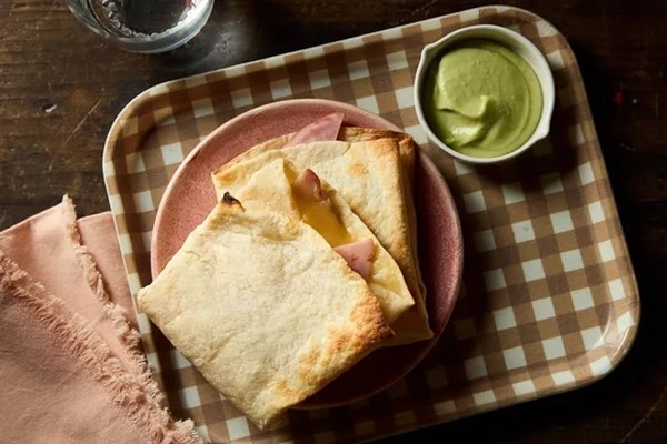 Ham and cheese snack wraps