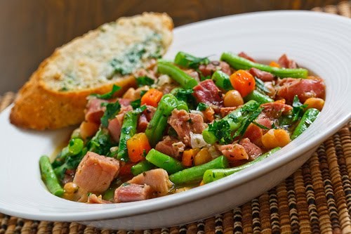 Ham and chickpea soup