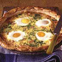 Ham and egg tart