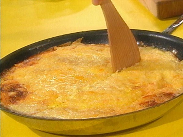 Ham and Fontina frittata