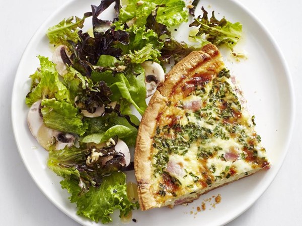Ham and Gruyère quiche