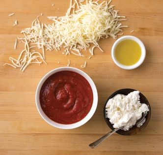 Ham and ricotta calzone