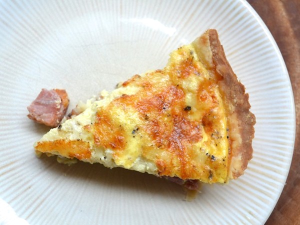 Ham and Swiss quiche