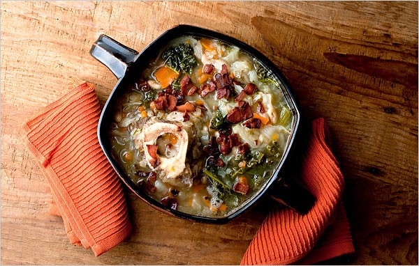 Ham bone soup