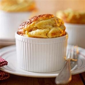 Ham, chestnut & bread sauce soufflé