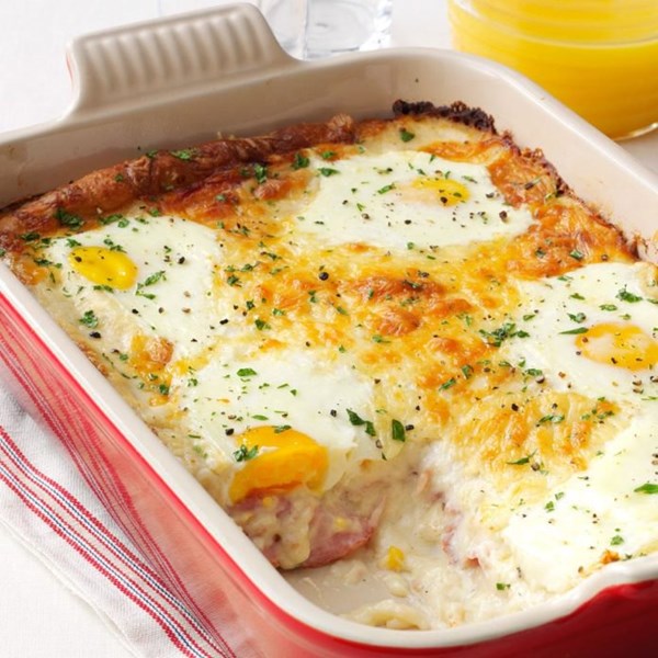 Ham, egg & cheese casserole
