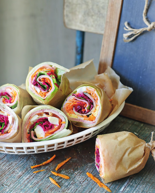 Ham, egg and mayo lettuce wraps recipe Eat Your Books