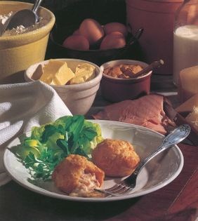 Ham gougères