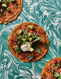 Ham hock & rose harissa crêpes 