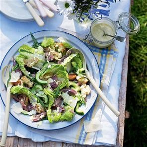 Ham hock Caesar salad