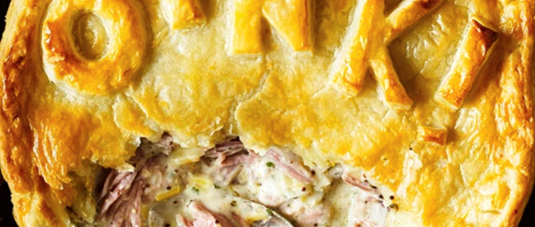 Ham hock, cider and green peppercorn pie