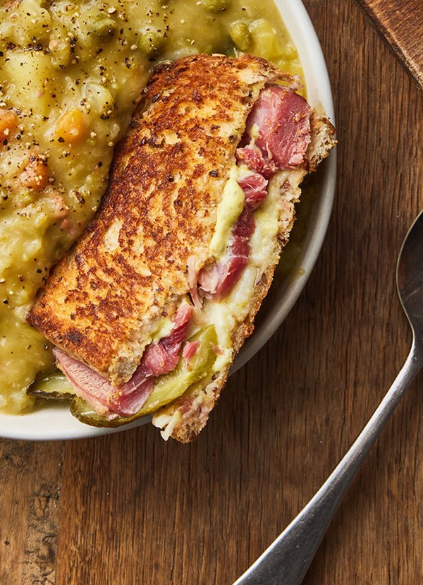 Ham hock toasties