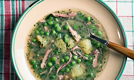 Ham, pea and mint casserole