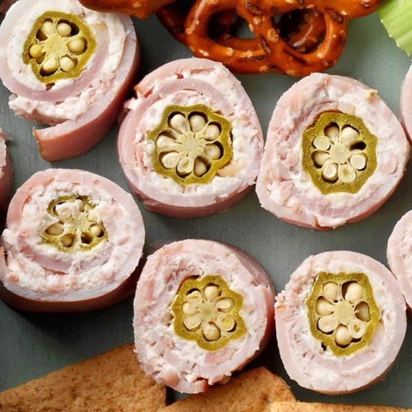 Ham pickle pinwheels
