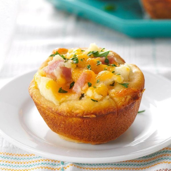 Ham potato puffs