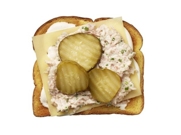 Ham salad toast
