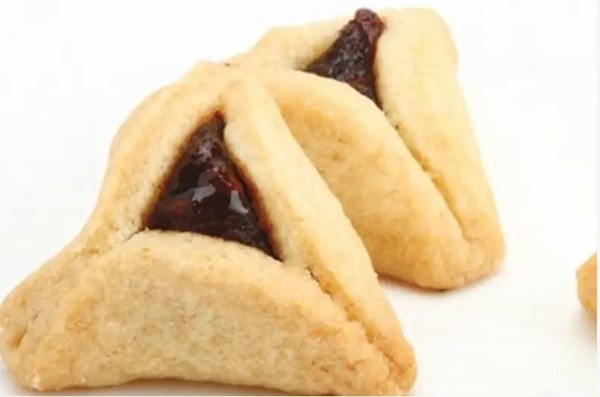 Hamantaschen with prune filling
