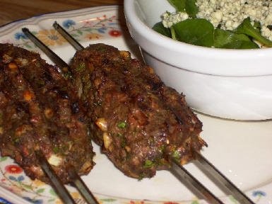 Hamburger kebabs
