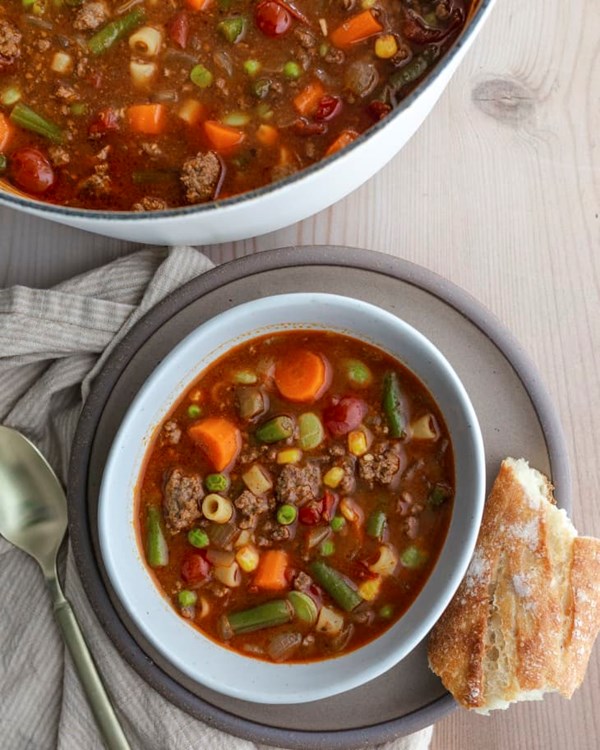 Hamburger soup 