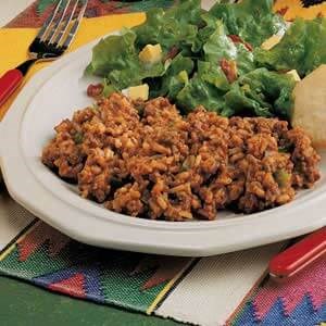 Hamburger Spanish rice 