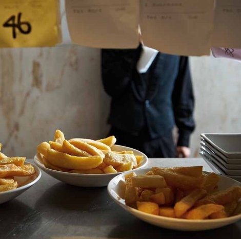 Hand-cut fat chips