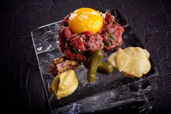 Hand-cut steak tartare