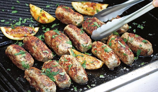 Hand-made pork and fennel sausages