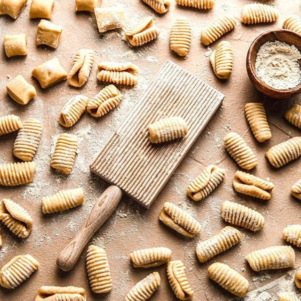 Hand rolled cavatelli