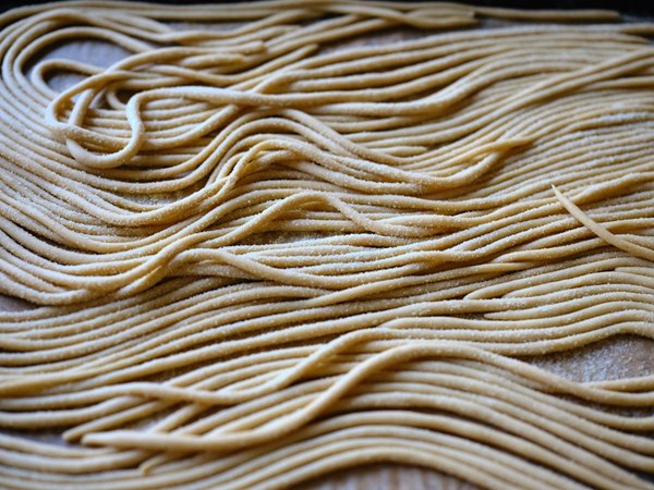 Hand-rolled pici pasta