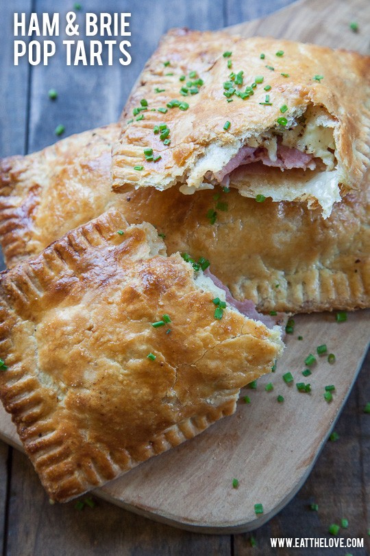Handheld ham and cheese pie (aka ham and Brie Pop Tarts!)