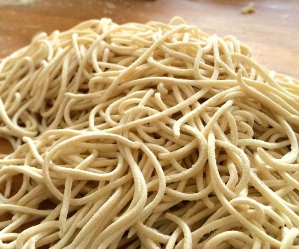 Handmade ramen noodles