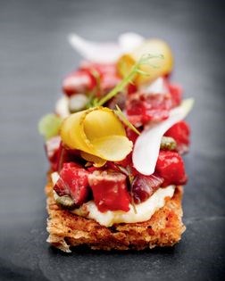 Hangar steak/mustard/toast