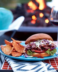Hanger-steak sloppy Joes with chopped slaw