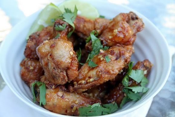 Hanoi-inspired fried chicken wings