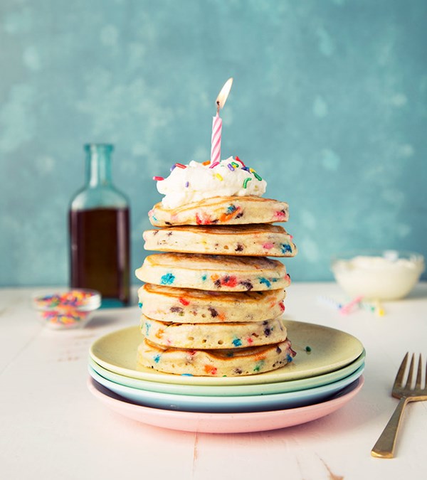 Happy birthday pancakes