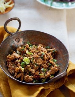 Hara masala turkey keema with coriander, mint and green chilli