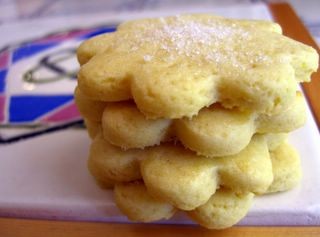 Hard cooked egg cookies