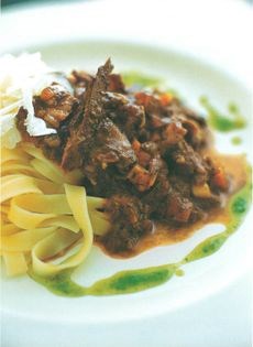 Hare and chocolate sauce